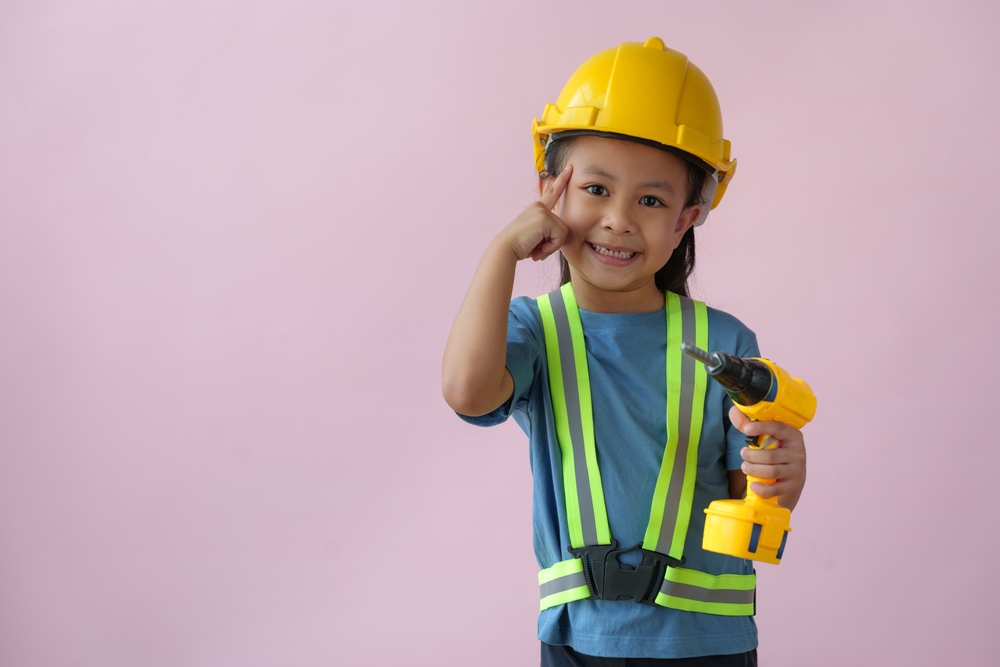 Little,Handyman,With,Tools,Cute,Child,Is,A,Construction,Worker